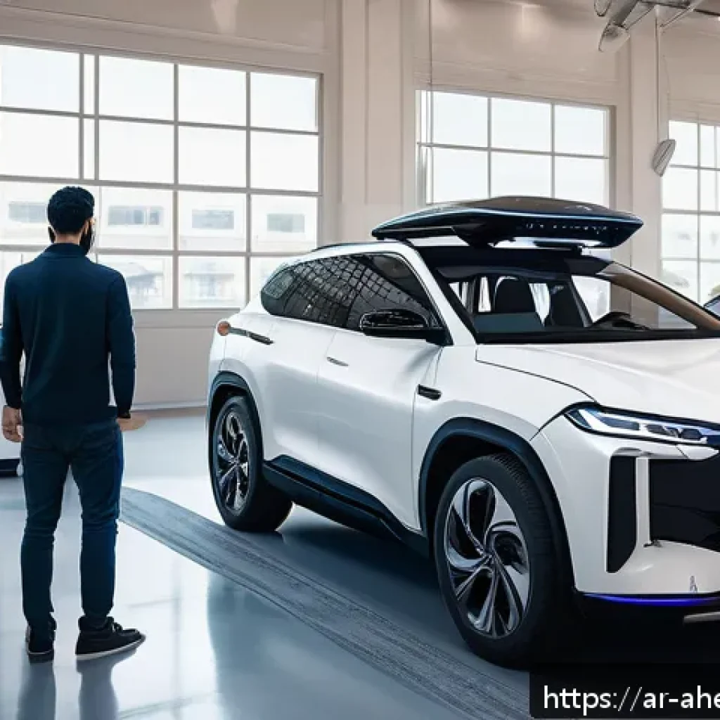 자율주행 기술에 따른 직업 변화 - A futuristic urban scene in an Arabic city featuring a diverse group of professional technicians and...